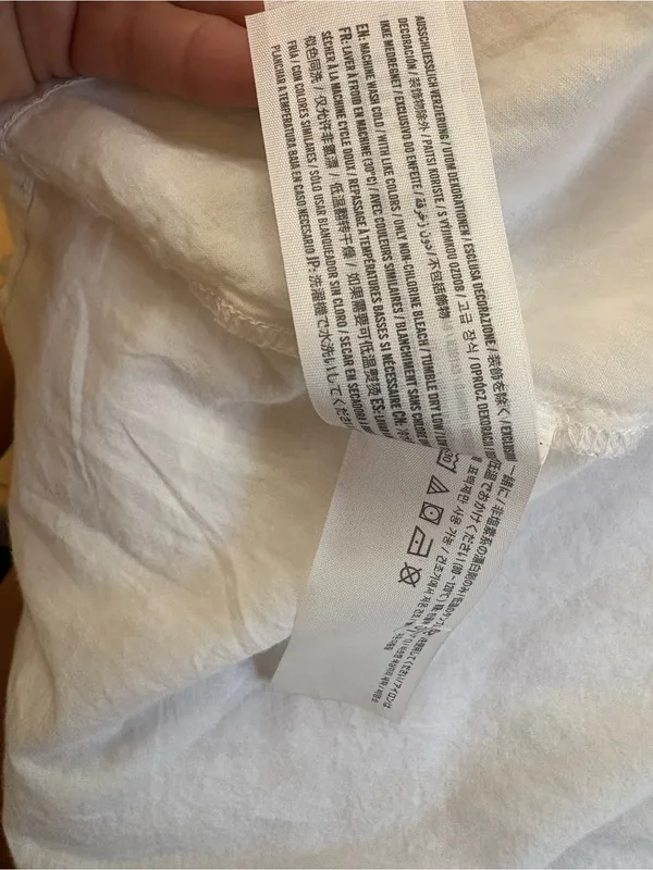 NWT Abercrombie & Fitch White Linen Blend Wrap Mini Dress Small - Image 9