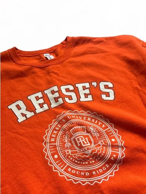 Reese’s Peanut Butter Cup Orange Crewneck Sweatshirt Size XL - Image 3