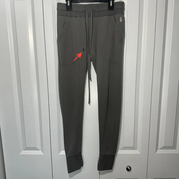 Free People Movement Sunny Skinny Joggers Women XS Gray Cotton Blend Sweatpants - Image 2