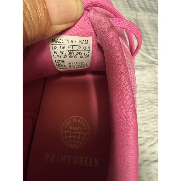 adidas Women's Primegreen Pink Tennis Shoes‎ Size 6 - Image 4