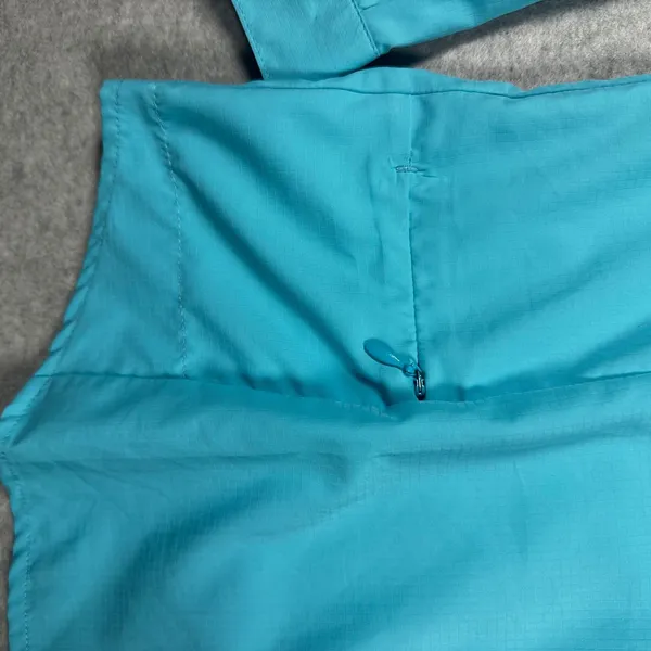 White Sierra Womens Medium Turquoise Ripstop Hiking Trail Shirt Roll Tab Sleeve - Image 5