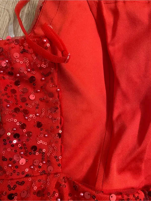 STACEES Red Sequin Spaghetti - Image 6