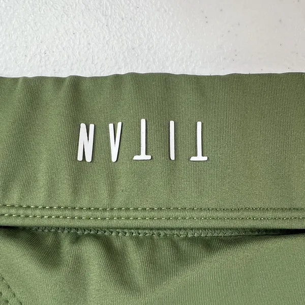 Titan Small Sports‎ Bra Medium Support Open Back Removable Padding Green Stretch - Image 5