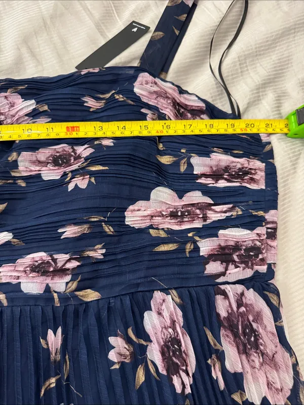 Lulus Navy Blue Floral Tie-Shoulder Maxi Dress - Image 7