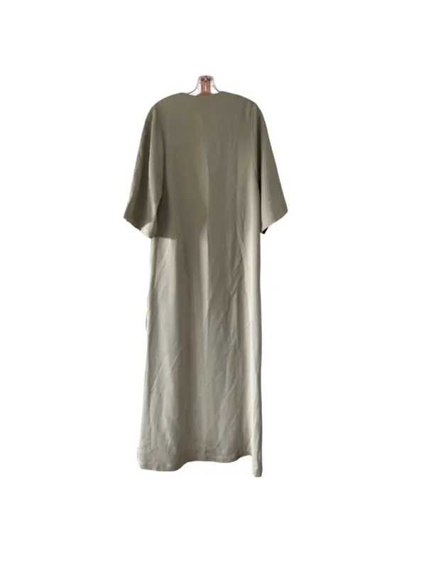 Maria Cher Green V Neck Maxi Dress Women's Size Small - Image 2