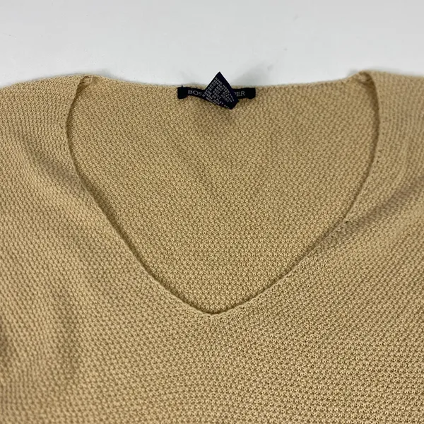 Boston Proper Sweater Womens Medium Beige‎ V Neck Long Sleeve Knit Pullover - Image 2
