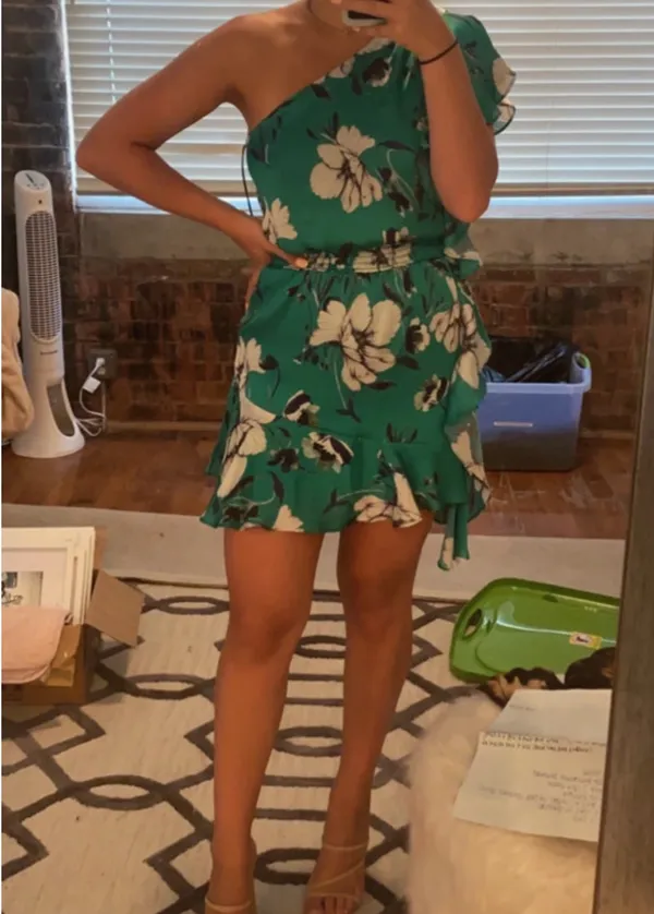 Krisa One-Shoulder Mini Dress - Image 4