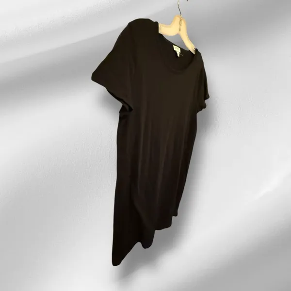 J Crew Black T-Shirt‎ Dress - Image 2