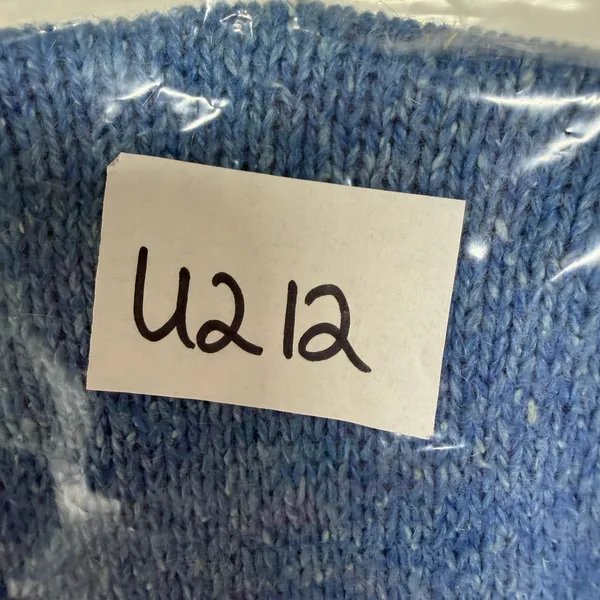 Vintage Heidi Large Sweater Vest Blue Silk Angora Blend Sleeveless Knit Retro - Image 10