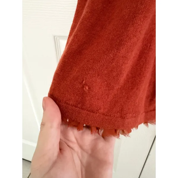 Isabella Sinclair Anthropologie Jacinth Orange Wool Blend Sweater Dress Retro - Image 8