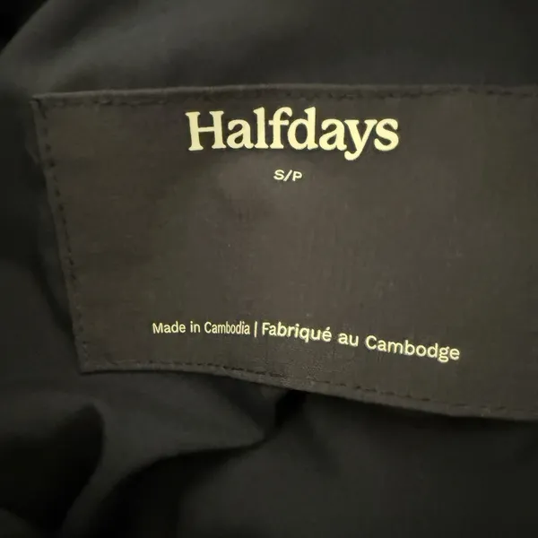 Halfdays Nan Field Jacket Womens Small Navy Blue Cargo‎ Hiking Coat Full Zip New - Image 4
