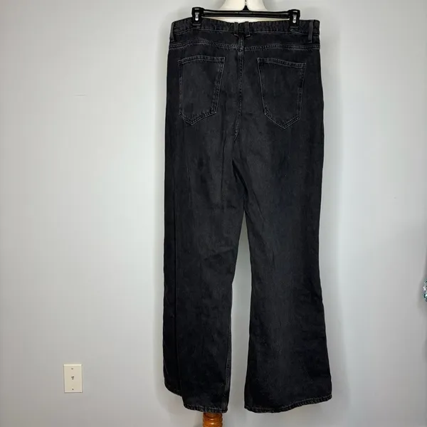New Look- Adalae Black Wide Leg Jean Pants - Image 2