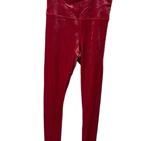 Athleta Women's Burgundy Leggings‎ - Image 2