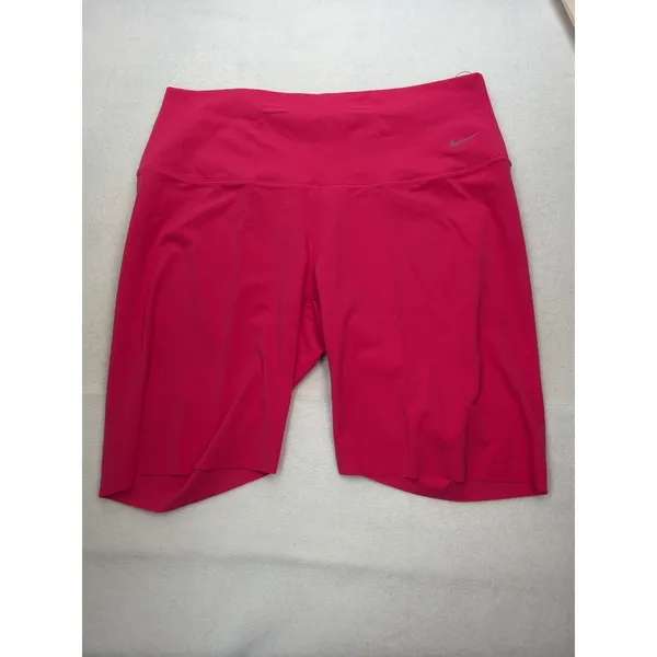 Nike Womens Zenvy Gentle-Support High-Waisted 8" Biker Shorts Pink DQ6003-666 XS - Image 5