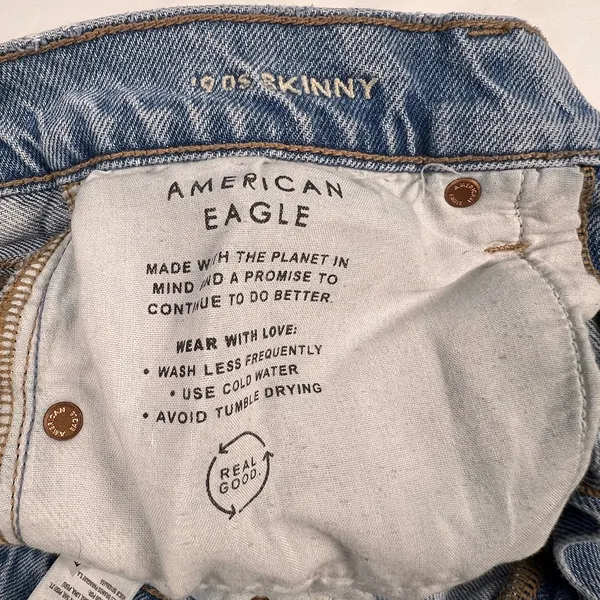 American Eagle 90’s Skinny Denim Jeans, Size: 4 Short - Image 8
