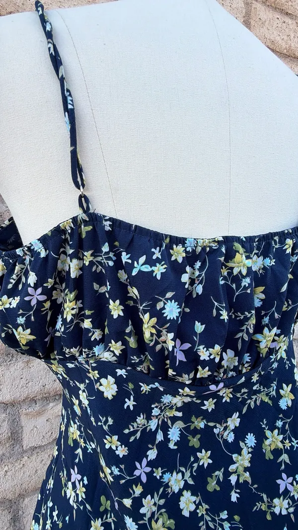 💫 Cotton Candy LA Navy Floral Mini Dress | Size XL - Image 5