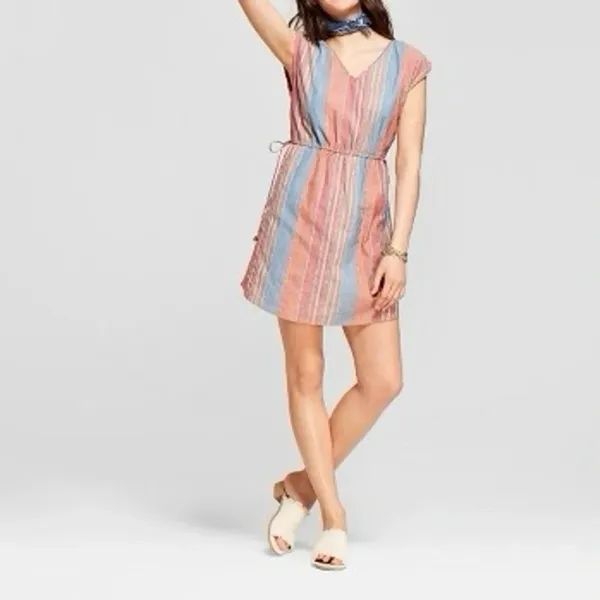 Universal Threads Striped V Neck‎ Dress - Image 6