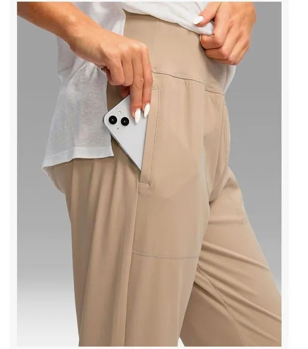 NEW Joggers Pockets High Waisted Athletic Pants Jogger Pants L - Image 5