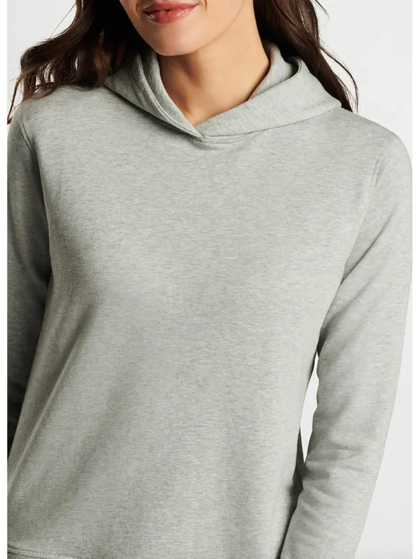 (C135) Peter Millar Lava Wash Women's Relaxed Pullover Hoodie Gray Small - Image 4