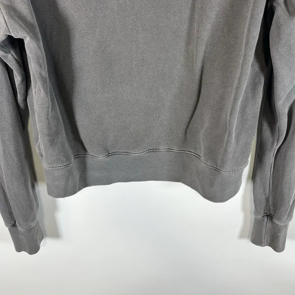 Sundry Crop‎ Three Quarter Zip Up Sweat Shirt Long Sleeve Gray Size 3 Large - Image 3