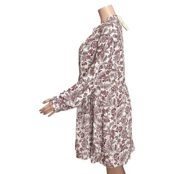 SÉZANE Leana Mini Dress, Ghalia Ecru Print, FR42/US10 - Image 7