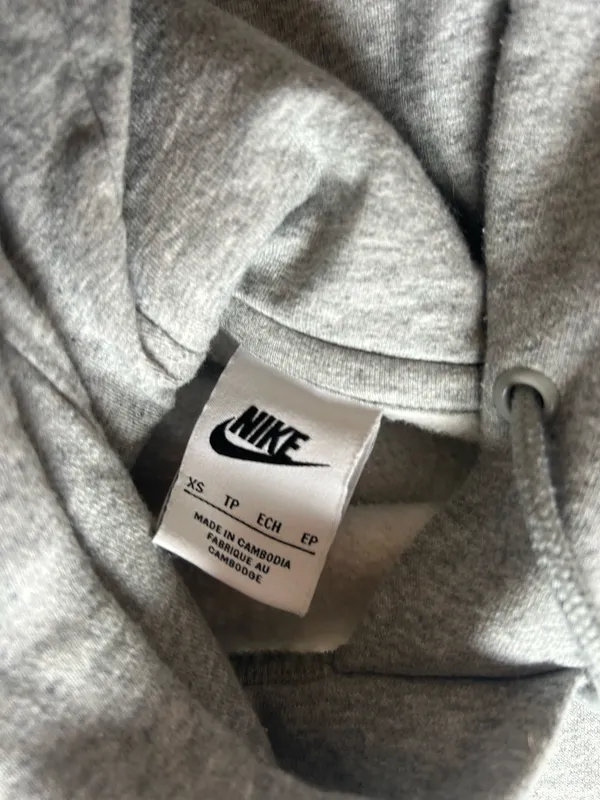 Nike Hoodie Grey Sweatshirt Women’s xs - Image 3