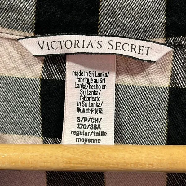 Victoria’s Secret checkered long sleeve pajama top - Image 2