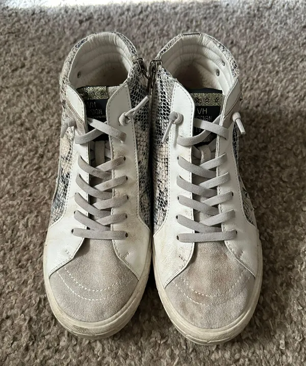 Vintage Havana Studded High Top Sneakers - Image 2