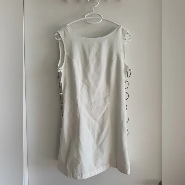 Mimosa White Mini Dress Size M - Image 2
