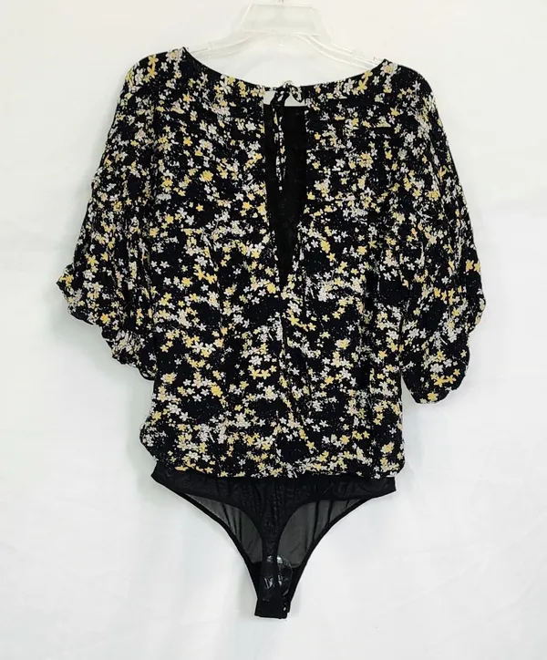 Floral Puff Sleeve Bodysuit - Image 4