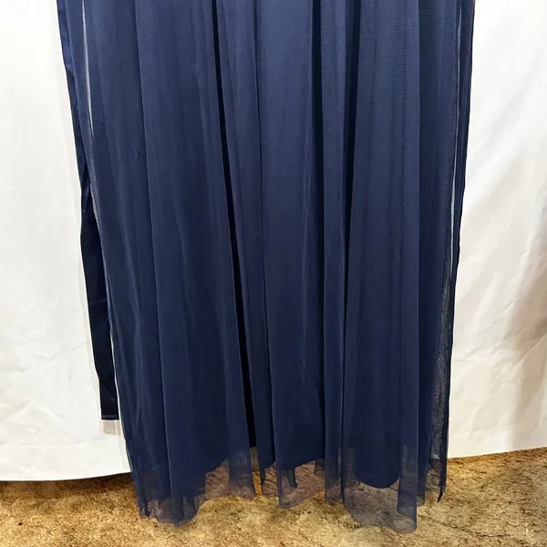 Candalite Plus Size 2X Formal Dress Navy Blue Floral Lace Tulle Prom Party‎ 760 - Image 7