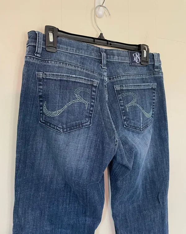 Rock & Republic jeans distressed fading medium wash denim women’s size 10M - Image 7