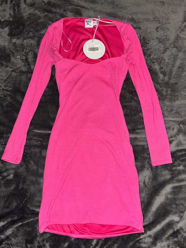 Princess Polly NWT Nolan Pink Mini Dress Size 4 Open Back - Image 2