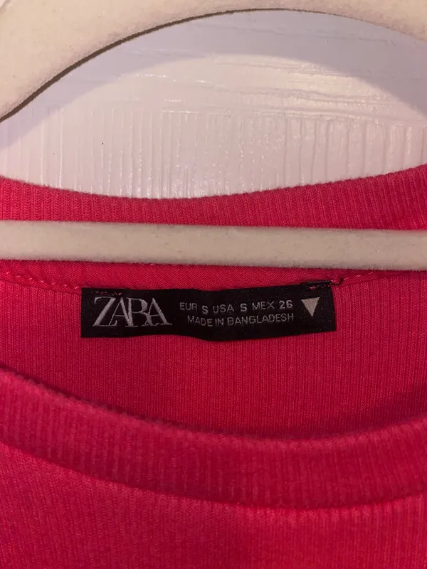 ZARA Pink Puff Sleeve Bodysuit - Image 3