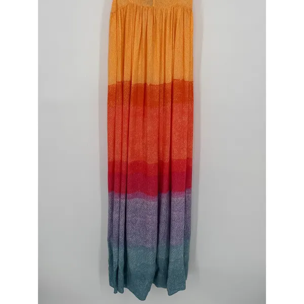 Anthropologie‎ Carla Weeks Setting Sun Maxi Dress XS Multicolor Ombre Boho Artsy - Image 5