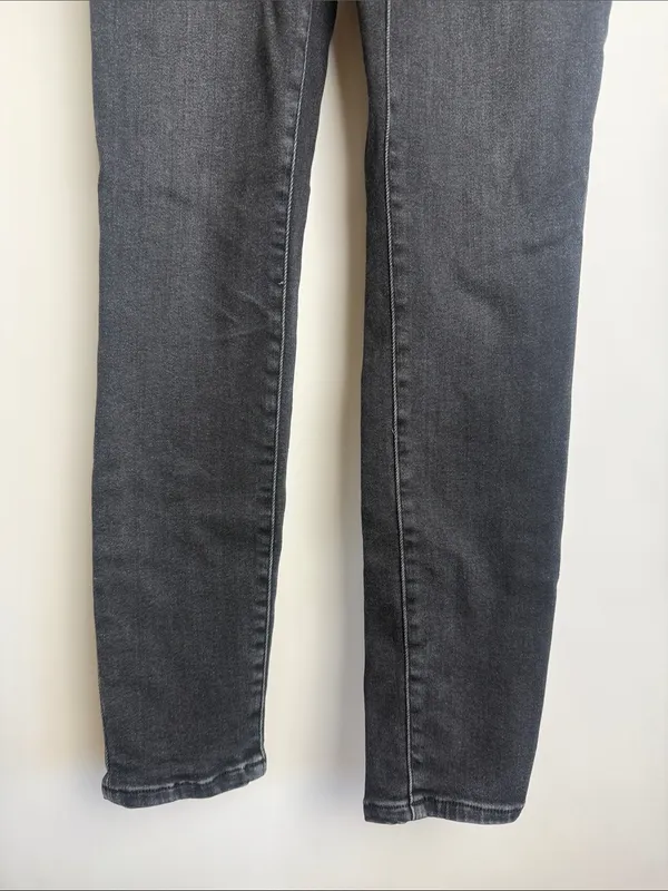 Good American Good Classic High Rise Ankle Denim Jeans Faded Black Size 6/28 - Image 3