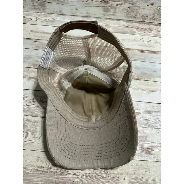 Southern Summer Nights Trucker Hat Snap Back Adjustable Tan - Image 5