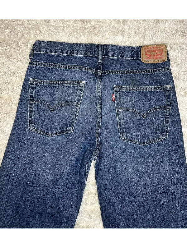Levi's 550 Relaxed Fit medium wash straight leg denim jeans Size 29x29 - Image 7