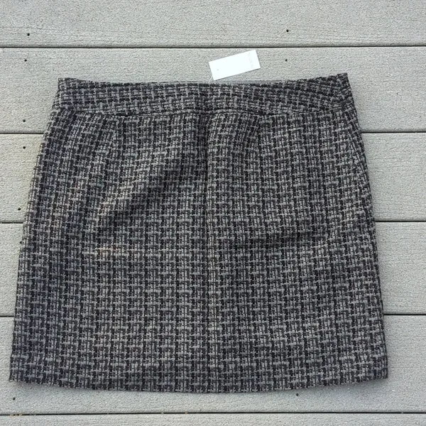 NWT Loft Tweed Patterned Skirt with Front Pockets - Image 8