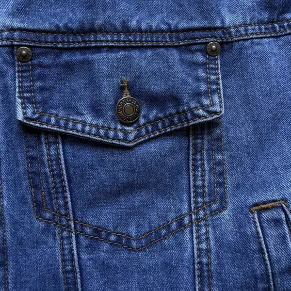 Y2k Sunshine Stars Embroidered Denim Jean Jacket Size Medium‎ Cropped - Image 10