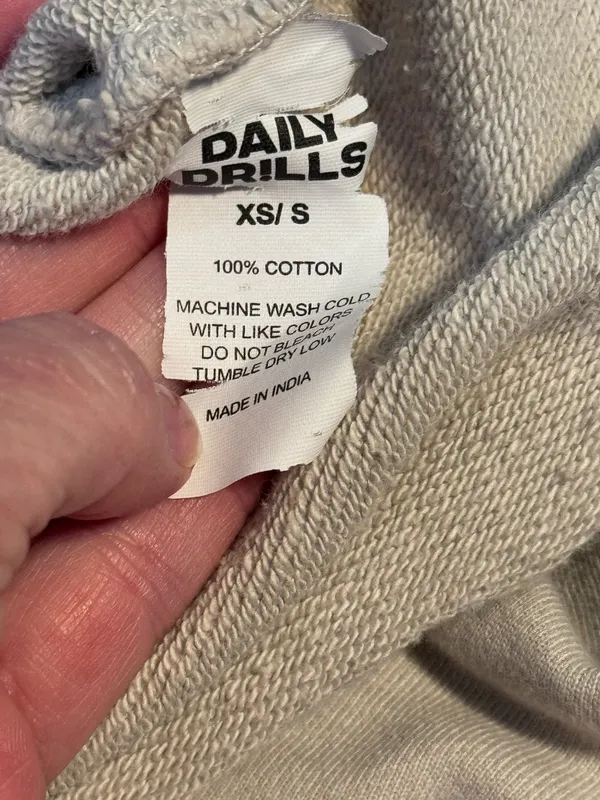 Daily Drills Short Sleeve Cropped Crew Sand XS/S - Image 5