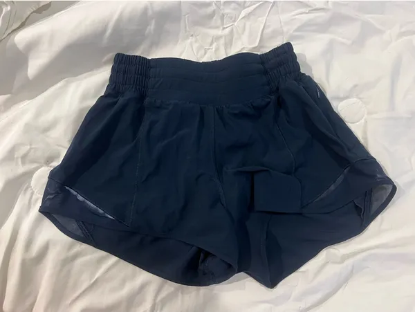 Navy Lululemon Hotty Hot Shorts 2.5" - Image 3