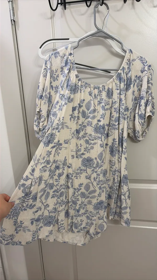 Allie Rose Blue & white romper - Image 2