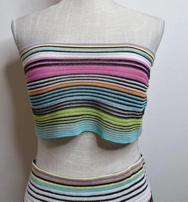 White Fox Pretty Please Rainbow Stripe Set - Image 3