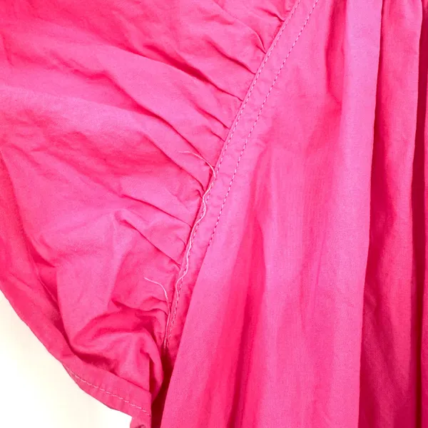 Talulah Size Large Short Sleeve Mini Dress Pink Tiered Skirt 100% Cotton‎ - Image 4