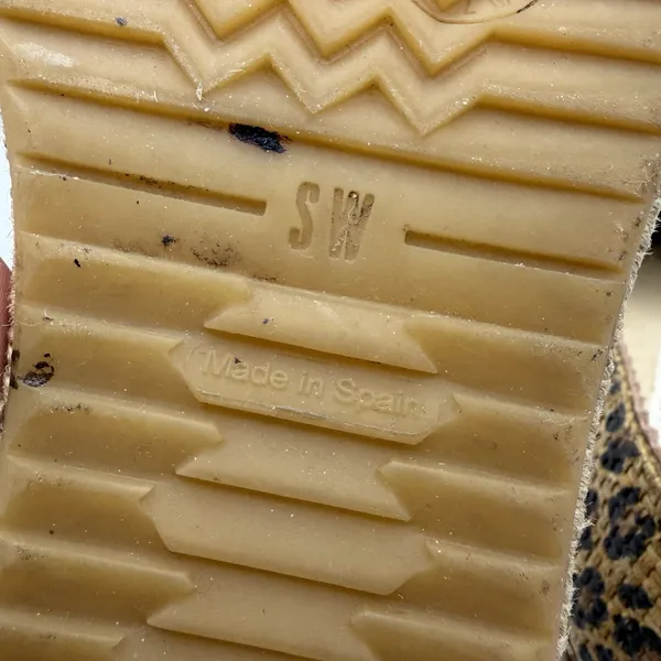 Stuart Weitzman Leopard Espadrille Flats‎ Shoes Women's Size 7.5M - Image 11