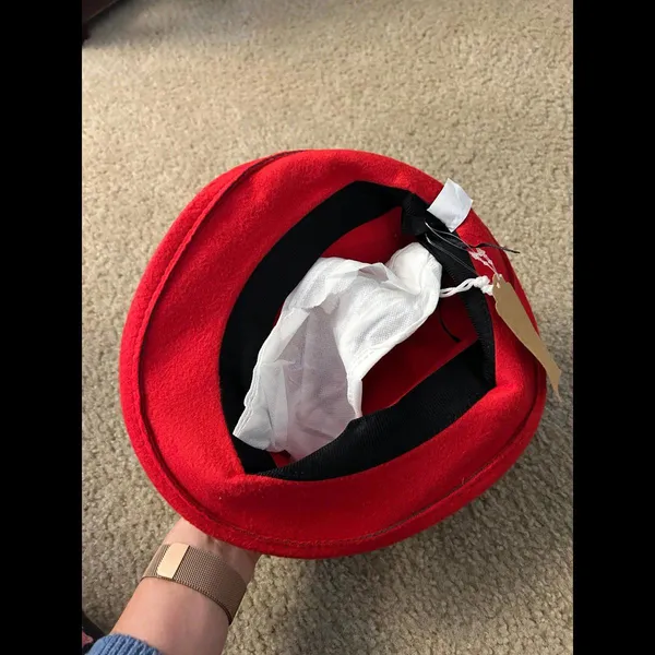 Hat Halloween costumes red hat cute as shown on photo - Image 3