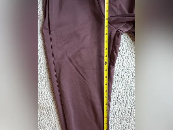 ADIDAS Relaxed Fit Fleece Tapered Active Jogger Pants Shadow Fig Purple XS - Image 7
