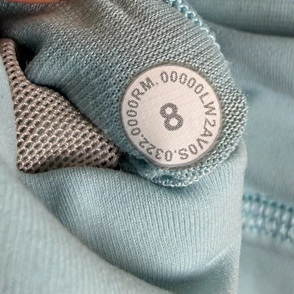 Lululemon Free to Be Serene Bra Blue‎ Linen Size 8 W2AV0S Strappy Yoga Sport Bra - Image 3