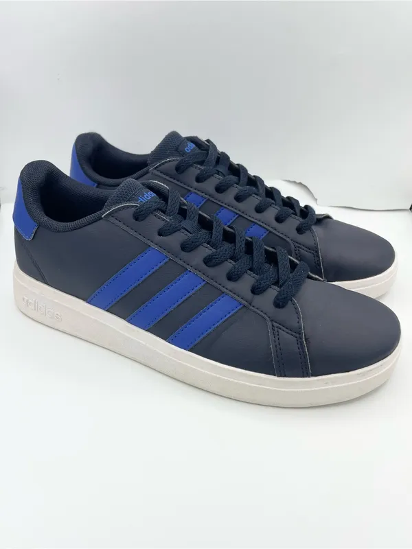 Adidas Grand Court blue lace-up unisex sneakers Size 6 - Image 2